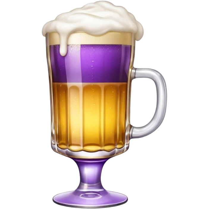 beer white and purple emoji