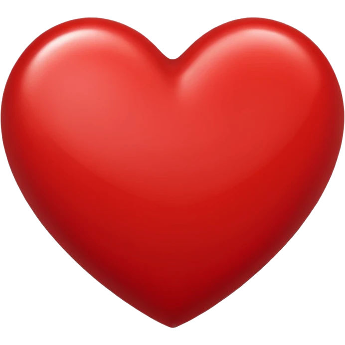 heart symbol representing the concept of love, classic emoji style emoji