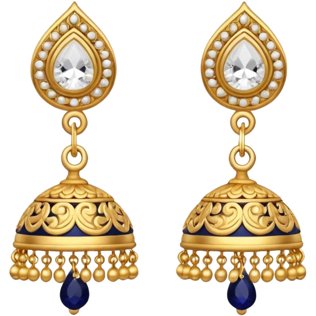 White little Jhumka emoji emoji