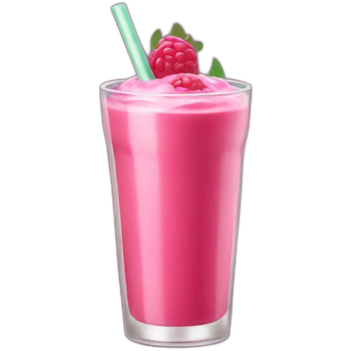 raspberry smoothie emoji