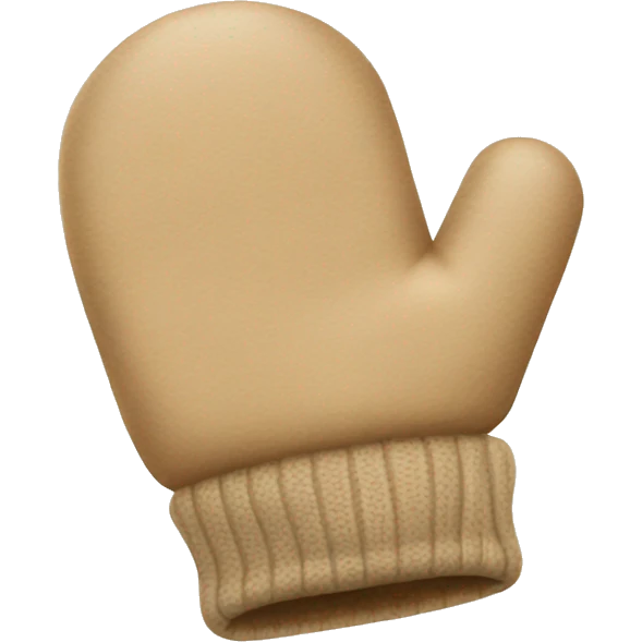 Beige mittens  emoji