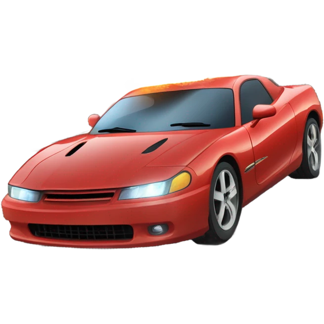 Exploding chase in a car ￼ emoji