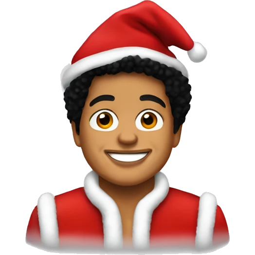 bruno mars as santa emoji