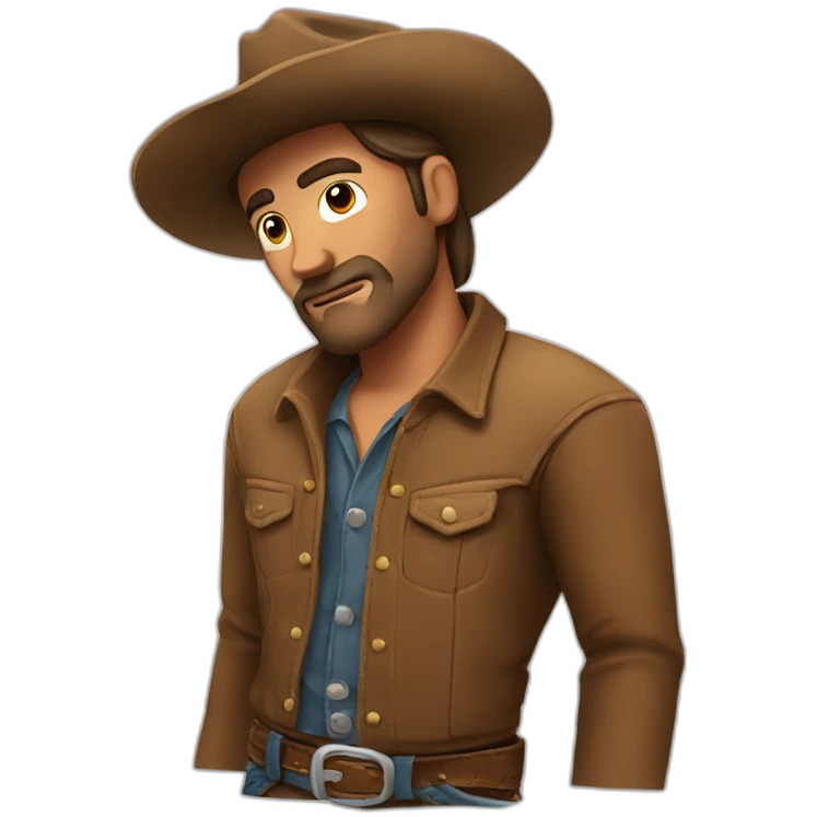 cowboy tired emoji