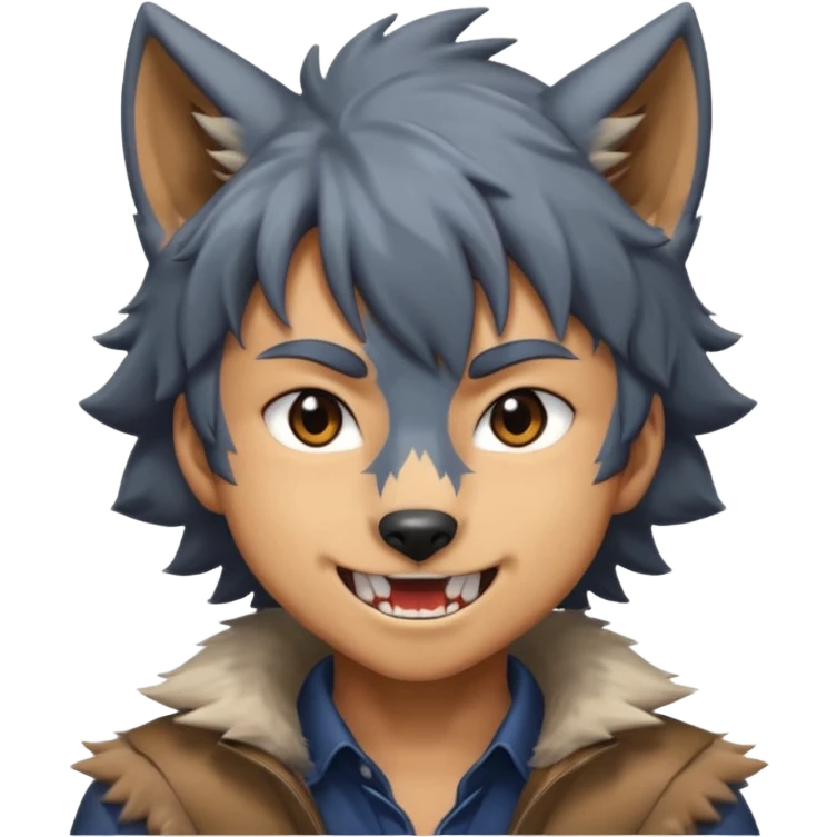 Wolf Anime Boy emoji