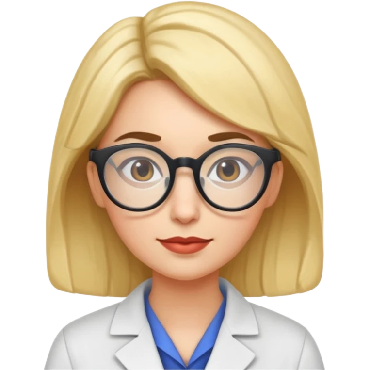 Quirky, cool, independent, and a bit aloof. weird scientist woman like froma backto the future emoji