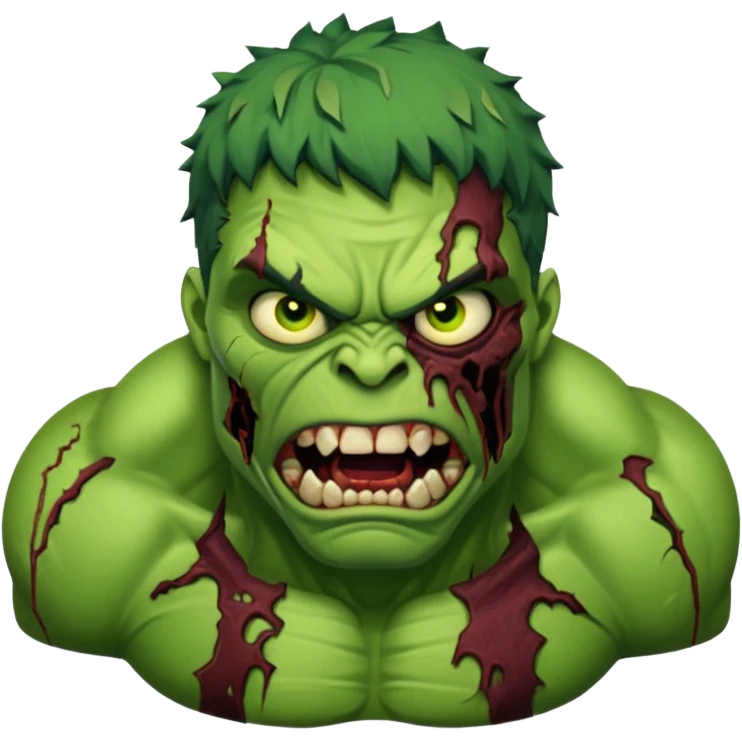 Zombie Hulk emoji