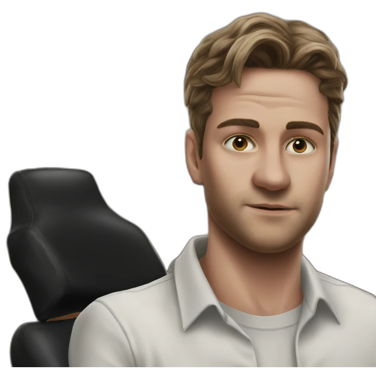 chilling on a white chair emoji