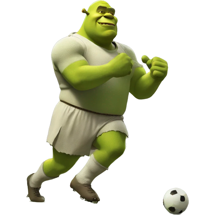 Shrek qui regarde un match de foot emoji