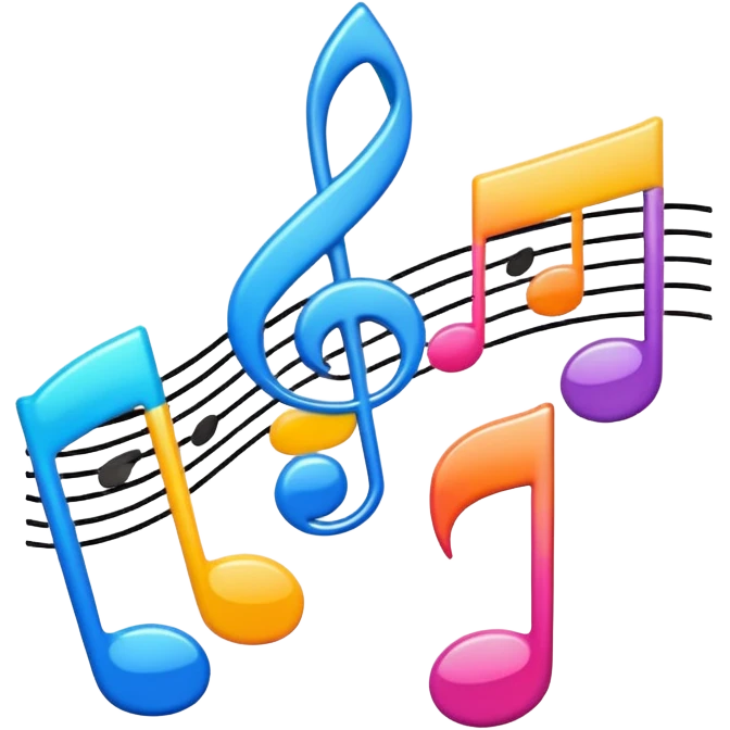 Music not with a black aura around it emoji