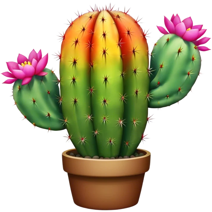 rainbow cactus  emoji
