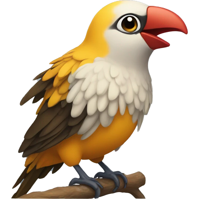 Pájaro llorando emoji