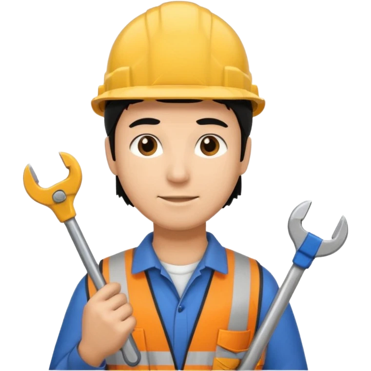 Electricity power man employer at work with black hair emoji