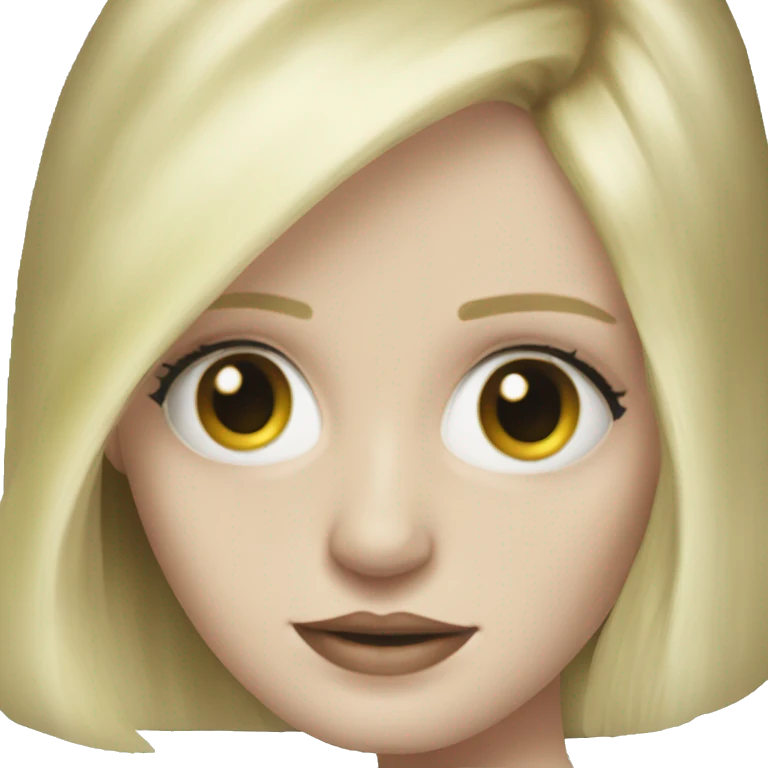 Eva Green with blonde hair emoji