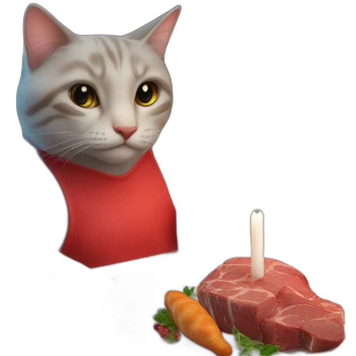 cat with candlelit dinner emoji