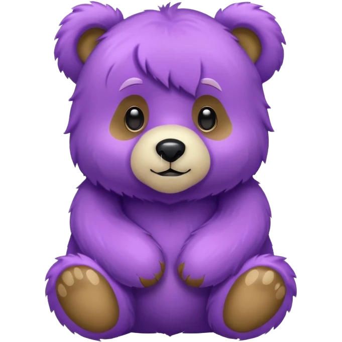 glitter purple and cian bear emoji