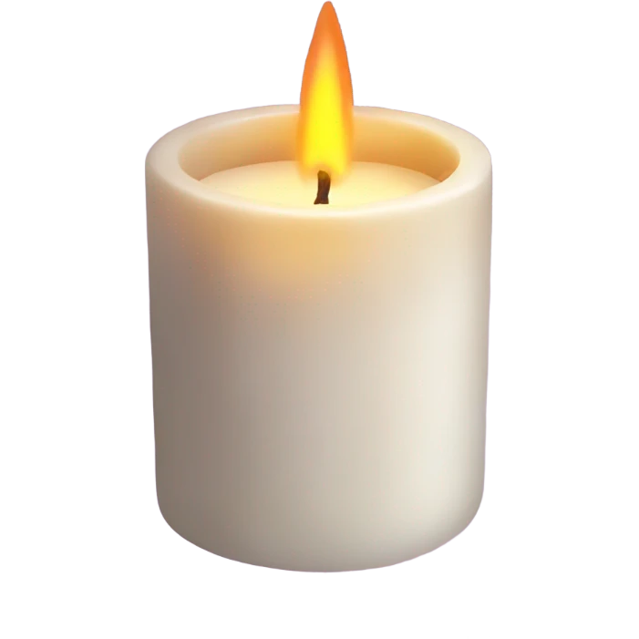 cozy aesthetic candle emoji