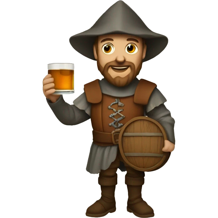 Medieval Jack with whiskey glass emoji