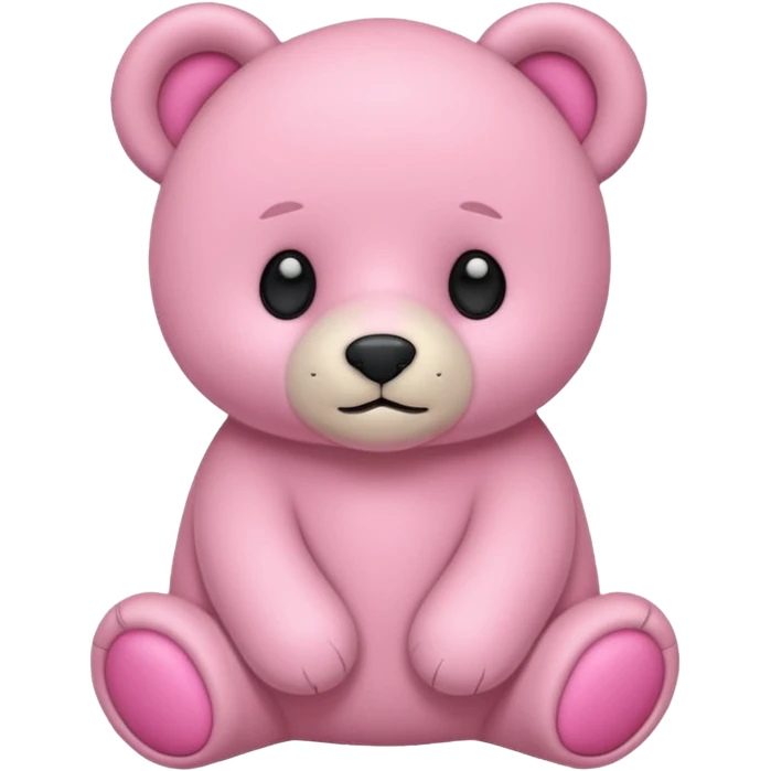 Osito rosado pastel emoji