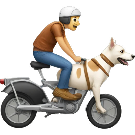 dog ride people emoji