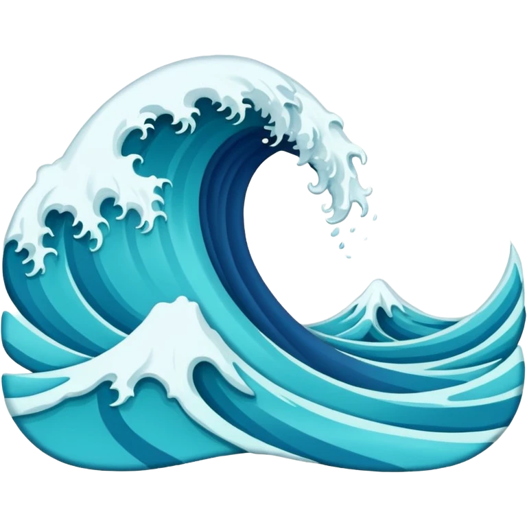 blue wave emoji