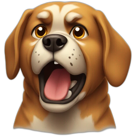 Angry dog emoji
