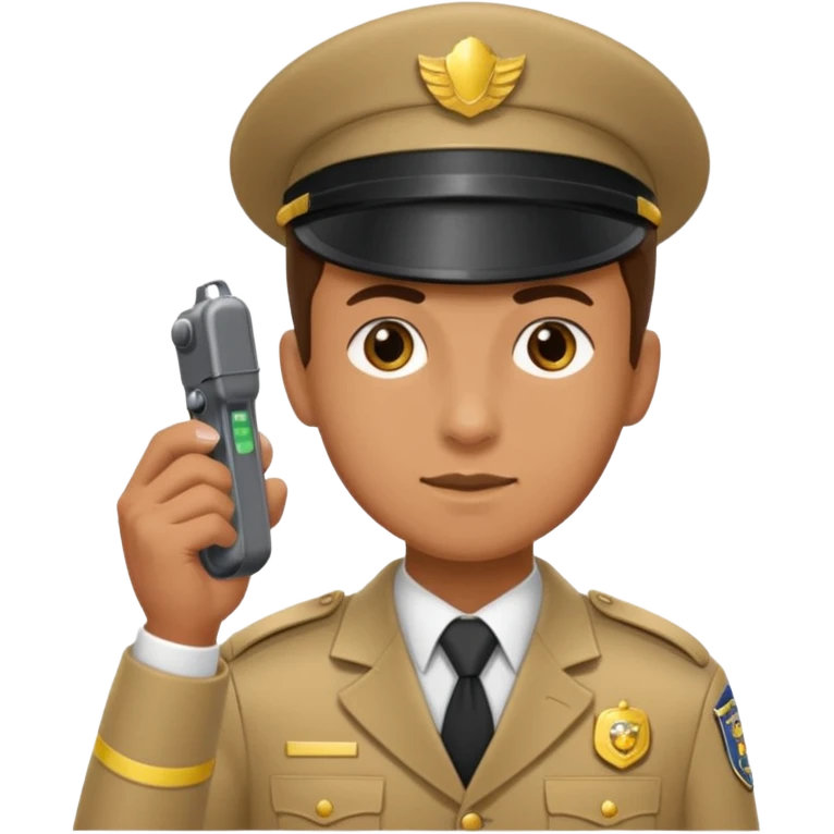 ticket inspector with puncher emoji