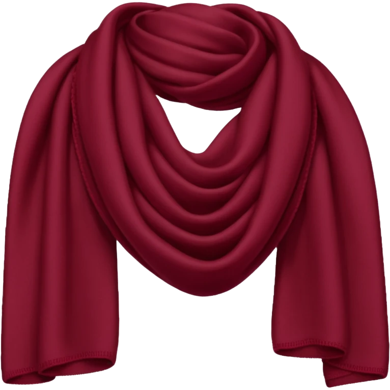 Burgundy scarf emoji