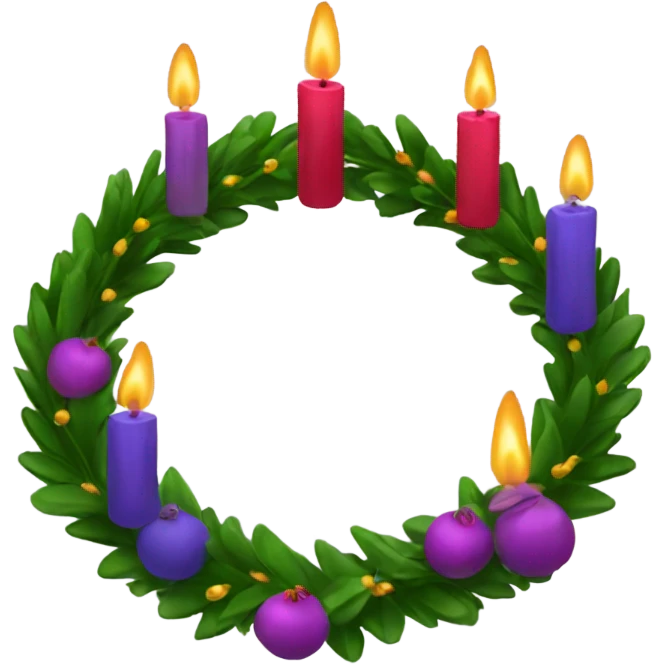 advent wreath emoji