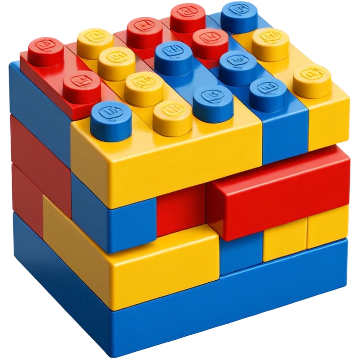 lego brick, simple, colorful emoji