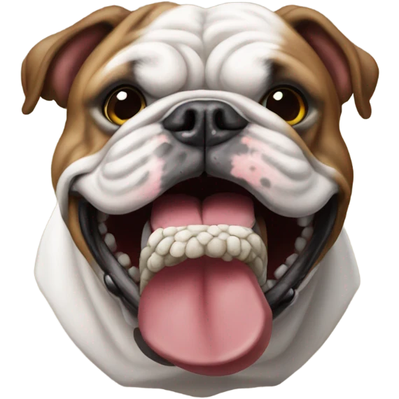English bulldog football emoji