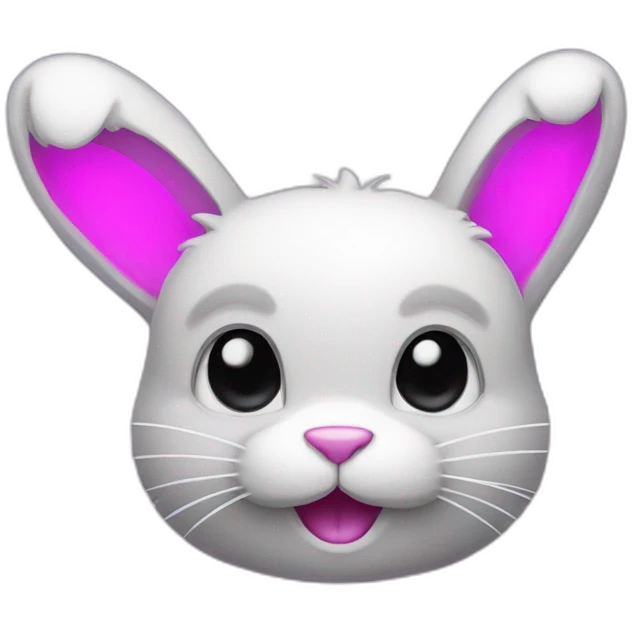 neon bunny emoji