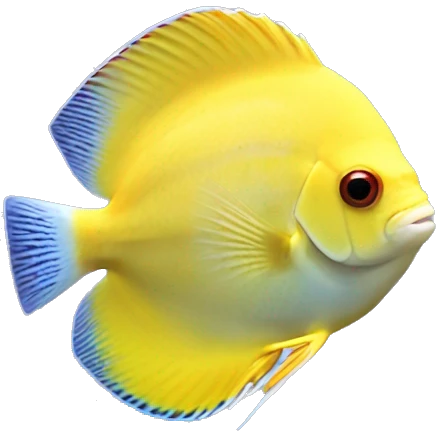 DISCUS SYMPHYSODON YELLOW  emoji