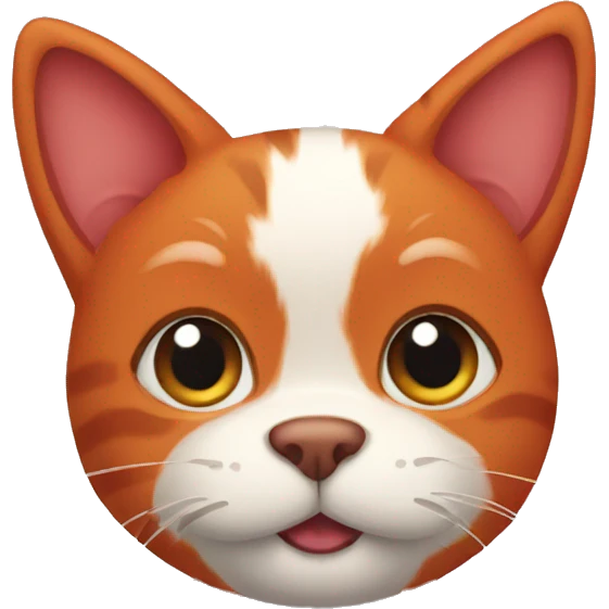 Red cat dog emoji