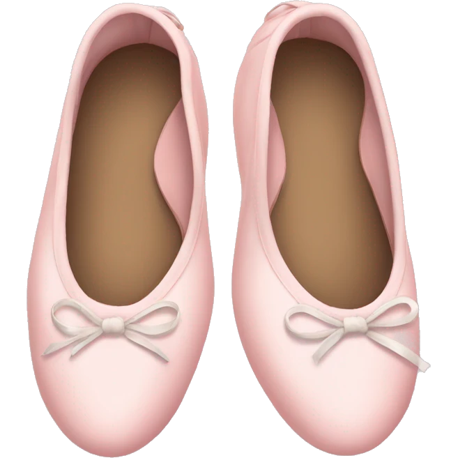 Pale pink ballet shoes emoji