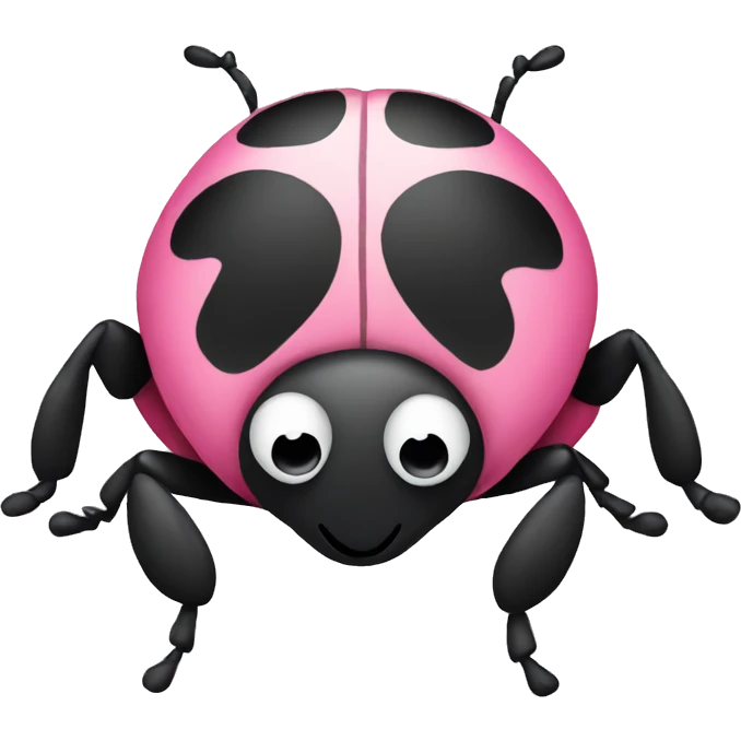 Pink ladybug emoji