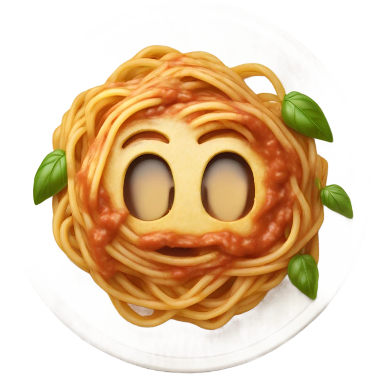 Spaghetti pasta emoji