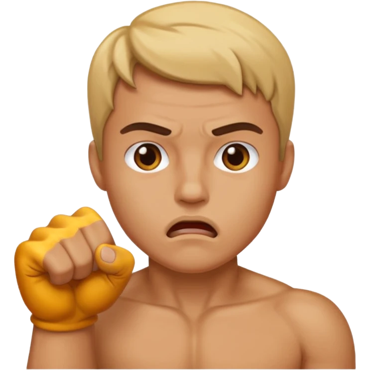 fist on mouth emoji