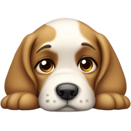 Sad puppy emoji