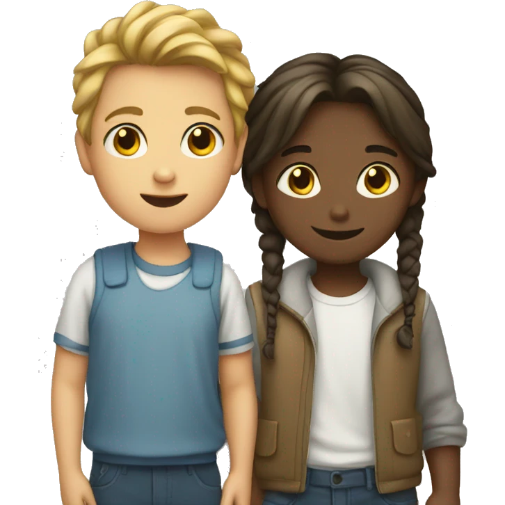 Boy and a girl  emoji