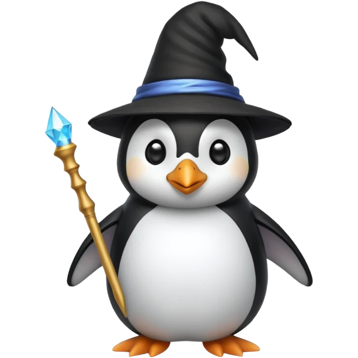 Penguin Wizard emoji