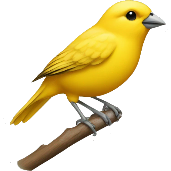 Canary bird emoji