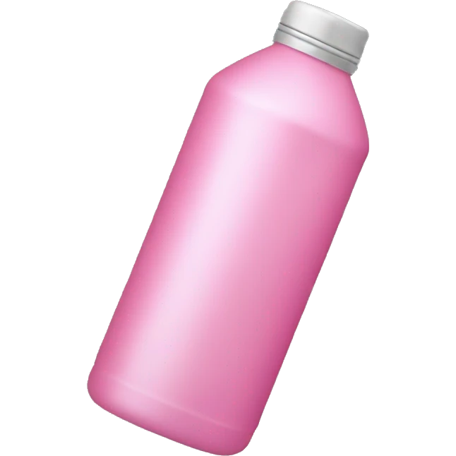 a pink water bottle emoji