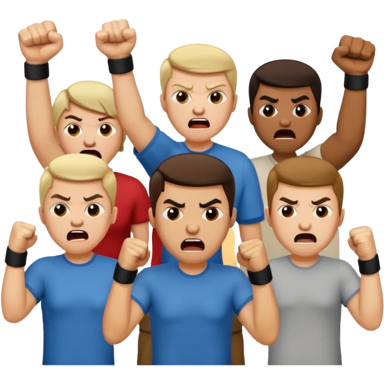 angry mob emoji