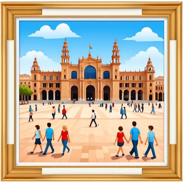 Cinematic Realistic Plaza de España Emoji  emoji
