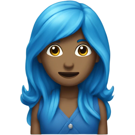 blue colour emoji