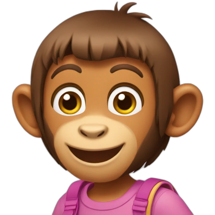 Monkey in Dora the explorer emoji