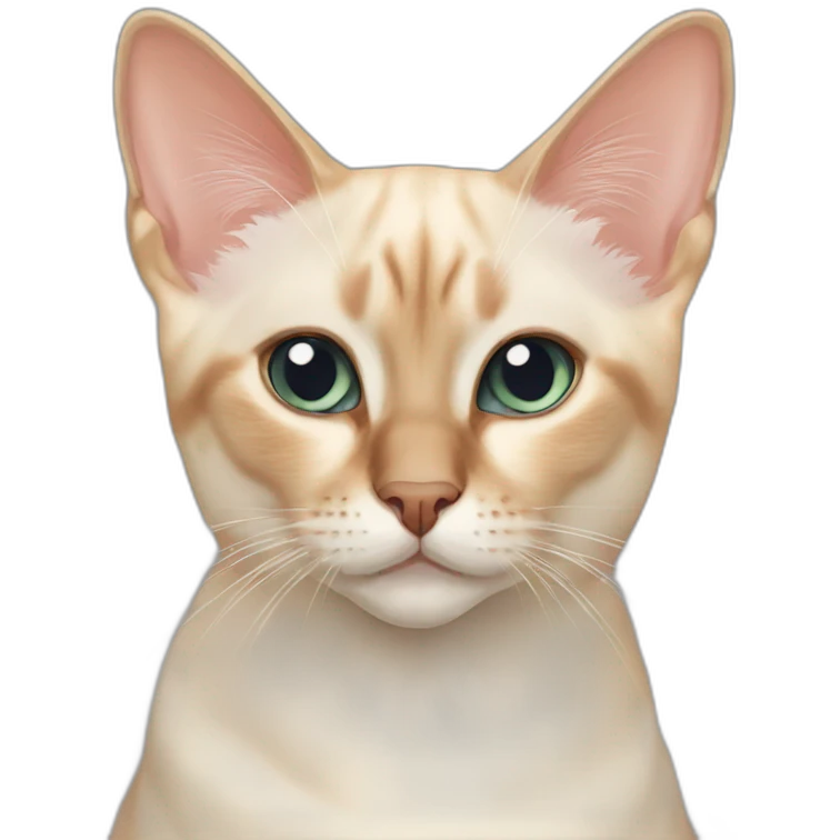 Flame point siamese cat emoji