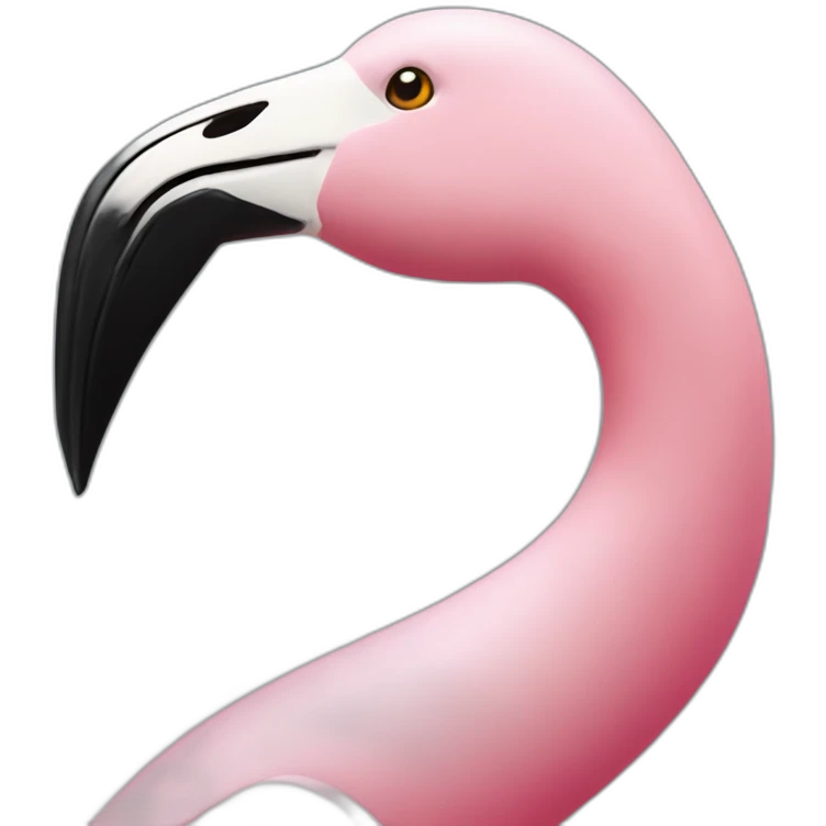 Deux flamands rose qui forme un cœur emoji