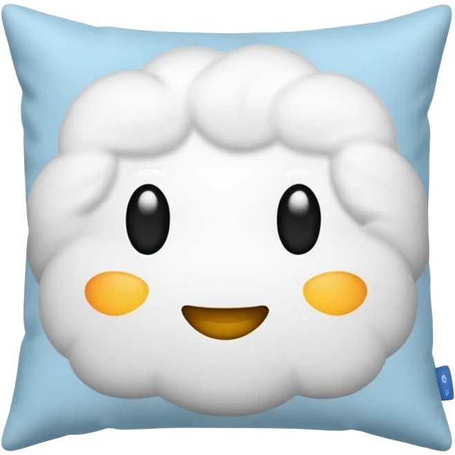 realistic pillow, no face emoji